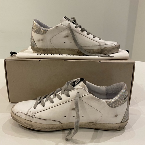 Golden Goose Superstar White Leather/Gold/Silver - Picture 6 of 10